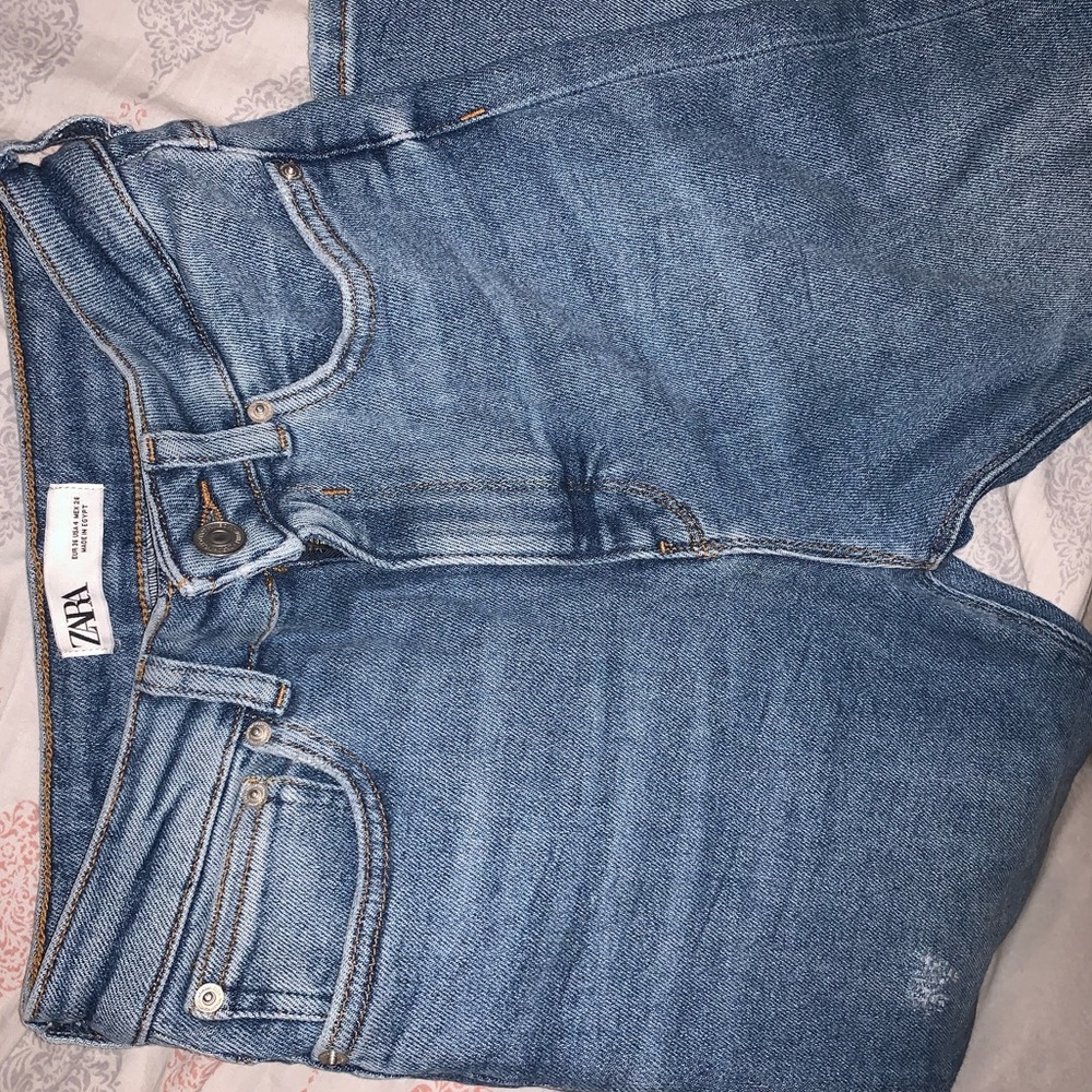 High waisted 90s Zara skinny jeans